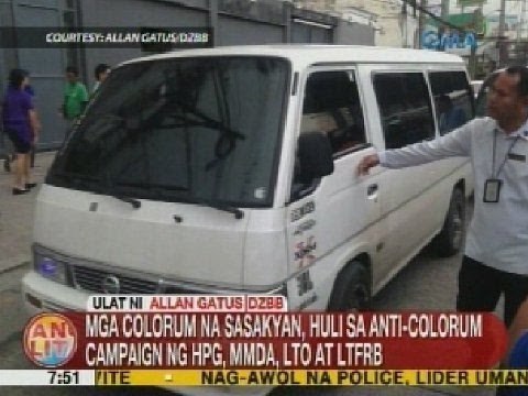 UB: Mga colorum na sasakyan, huli sa anti-colorum campaign ng HPG, MMDA, LTO at LTFRB