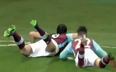 Golaço de Andy Carroll West Ham vs Crystal Palace 3x0 HD 14⁄01⁄17