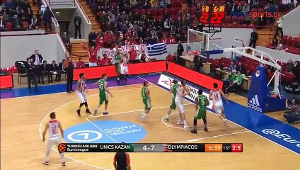Unics Kazan 75-90 Olympiacos – Full Highlights - 02.02.2017