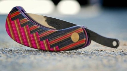 O Incrível Canivete que foi feito apartir de um Skate Quebrado