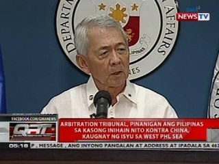 Arbitration Tribunal, pinanigan ang Pilipinas sa kasong inihain nito kontra China