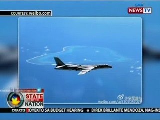 Larawan ng nuclear-capable bomber aircraft ng China sa ibabaw ng Bajo de Masinloc, inilabas