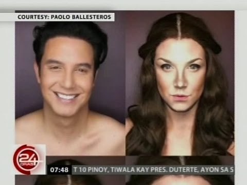 24 Oras: Makeup transformations ni Paolo Ballesteros, napansin din ng Time