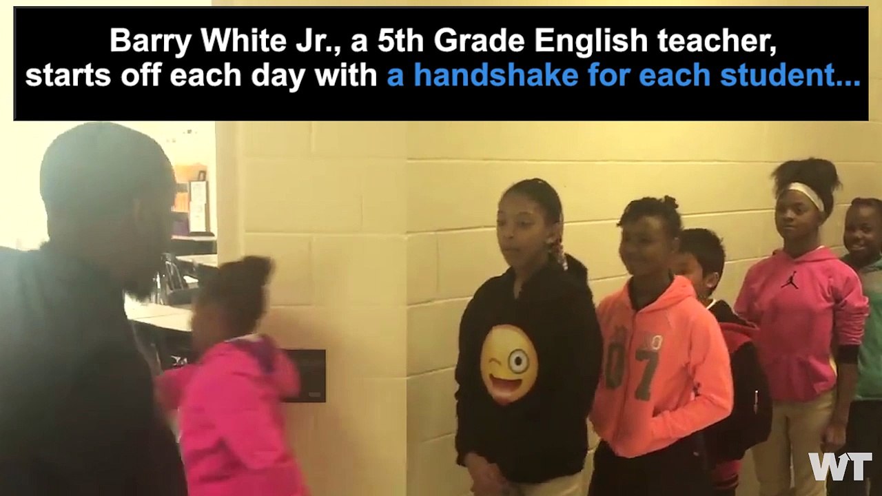 Teacher Uses Secret Handshakes To Motivate Students