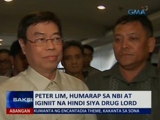SAKSI: Peter Lim, humarap sa NBI at iginiit na hindi siya drug lord