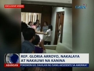 SAKSI: Rep. Gloria Arroyo, nakalaya at nakauwi na kanina