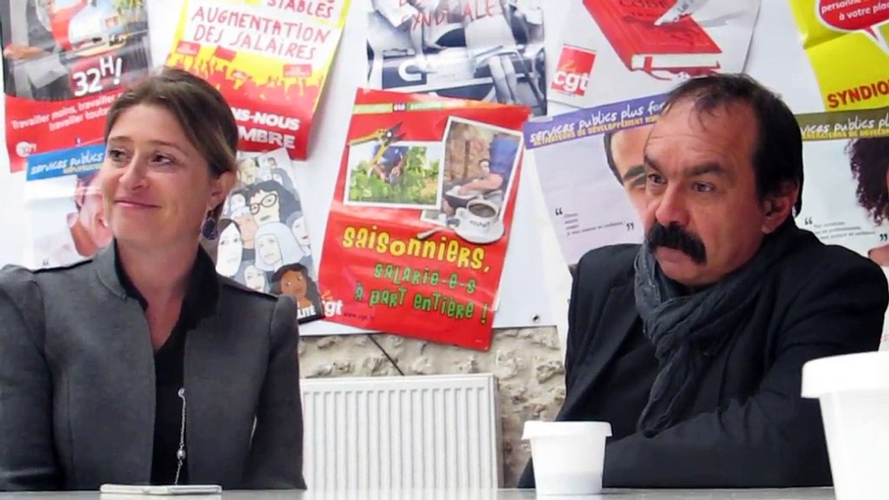 Philippe Martinez, numéro 1 de la CGT, de passage en Charente: "On n'est pas là pour soutenir les candidats à la présidentielle"