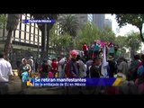 Manifestaciones frente a embajada estadounidense en México