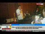 Pres. Duterte, dumalo sa isang private dinner sa Malacañang matapos ang SONA