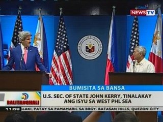 U.S. Sec. of State John Kerry, tinalakay ang isyu sa West PHL Sea