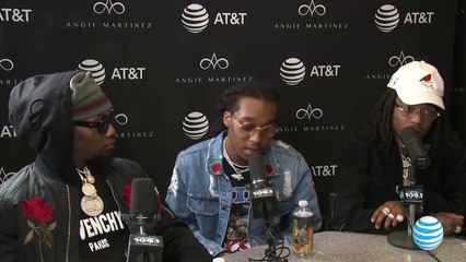Migos Celebrates Their First #1 Album 'Culture' with Angie Martinez