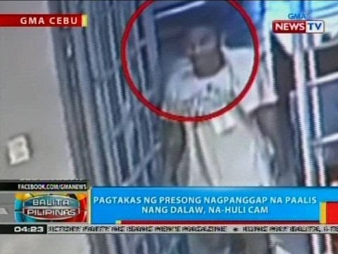 Pagtakas ng presong nagpanggap na paalis nang dalaw, na-huli cam