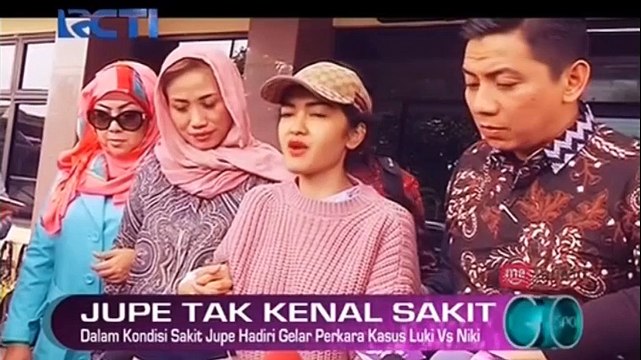 Lepas Selang Infus, Jupe Hadiri Gelar Perkara Kasus Nikita Mirzani