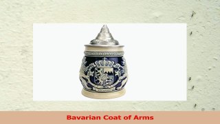 Germany Bayern Coat of Arms Ceramic Collectible Beer Stein with Metal Lid c45317d4