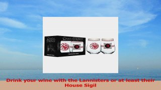 2 Piece Targaryen Game of Thrones White Wine Glass Set d6b5a86c