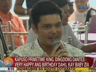 UB: Dingdong Dantes, very happy ang birthday dahil kay Baby Zia