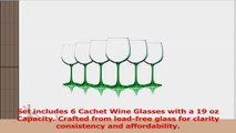 Emerald Green Wine Glasses with Beautiful Colored Stem Accent  19 oz set of 6 d9527da9