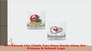 NFL Kansas City Chiefs Two Piece Rocks Glass Set  Primary  Helmet Logo 22fb6d72