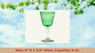 NOVICA Artisan Crafted Recycled Glass Etched Green Wine Glasses 9 oz Emerald Flowers d6fb12e9