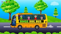 Wheels On The Bus Nursery Rhyme | Bingo Dog Bus Song | Nursery Rhymes for Children