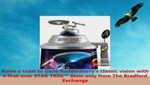 STAR TREK Heirloom Porcelain Stein Featuring Sculpted Starship Enterprise Topper by The f60248f6