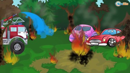 Carritos para niños. Camión de bomberos Coche de Policía. Caricaturas de carros Capitulos completos