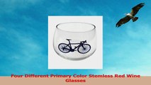 Road Bike Stemless Red Wine Glasses  Set of Four f3bea6e3