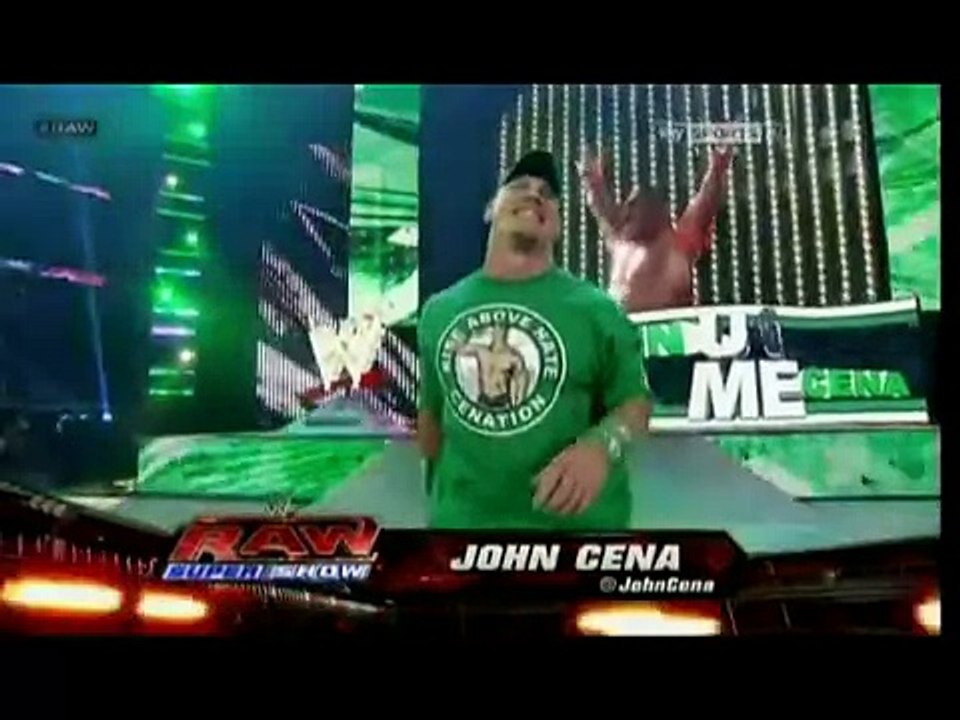 Brock Lesnar vs.John Cena Raw 09.04.2012