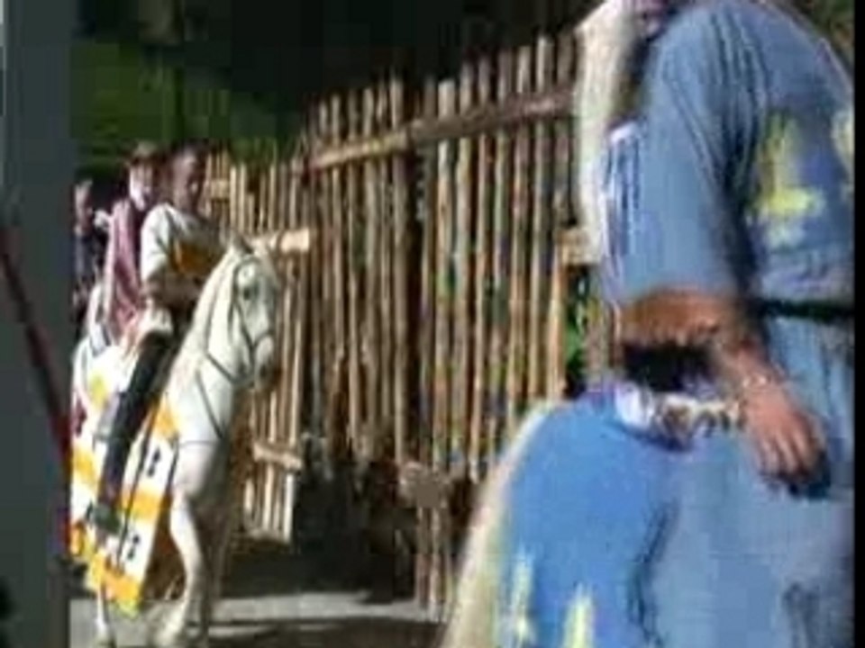 Entree de cavalerie aux Fetes Medievales de Saillon Valais