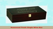 Rosewood Finish Single Wine Box with Tools and Wine Glasses 5ceb9d25