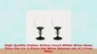 Italian Arthur Court White Wine Glass FleurDeLis 2Piece Set Wine Glasses set of 2 Free e372b6da