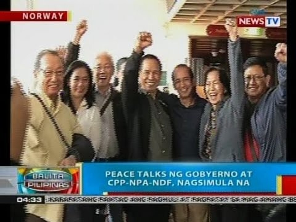 BP: Peace talks ng gobyerno at CPP-NPA-NDF, nagsimula na