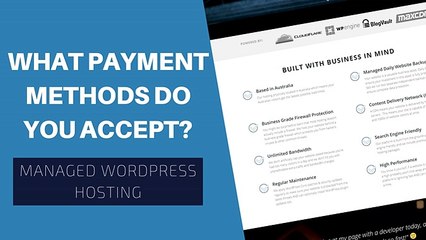 What Payment Methods Do You Accept? - Wordpress Hosting