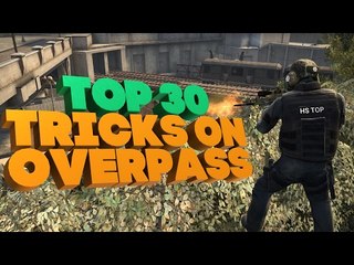 Top 30 Tricks on OVERPASS #CSGO
