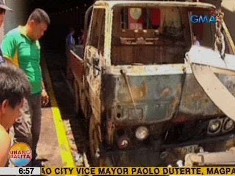 UB: Elf truck, nasunog sa gitna ng biyahe sa Cebu City