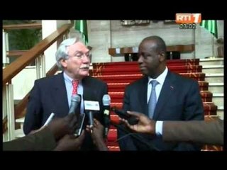 Audience du President Ouattara accordée à un envoyé du ministre français