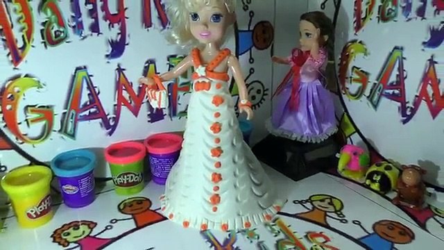 Play Doh Oyun Hamuru ile Anna-Elsa Bebek Giydirme Oyun Hamuru