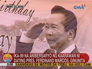 UB: Ika-99 na anibersaryo ng kaarawan ni dating Pres. Ferdinand Marcos, ginunita