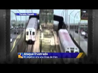 Frustran atentado en línea del tren en Canadá