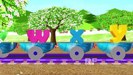 English Alphabet Train Song For Children | Alphabet Songs For Children | 3D Animation Nursery Rhymes