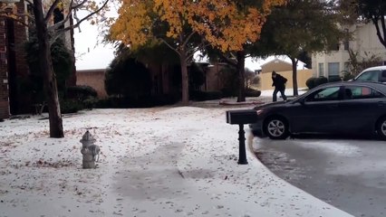 Who Needs A Sled When You Have Laundry Baskets