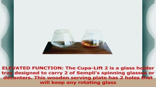Sempli CupaLift 2 Walnut Serving Tray for 2 Sempli or other Glasses in Gift Box  Cup cad7fa7d