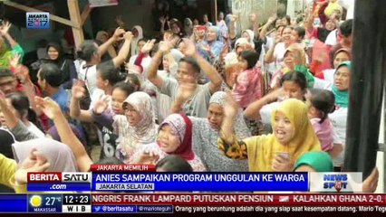 Kampanye, Anies Bernyanyi Bersama Warga