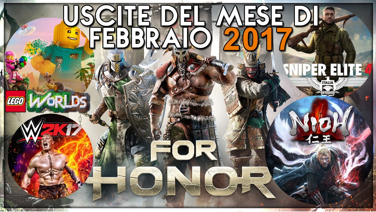 NEWS FEBBRAIO Anteprima Uscite Videogiochi del mese di Febbraio 2017