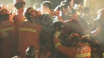 Siete muertos y dos supervivientes en el derrumbe de un edificio en China