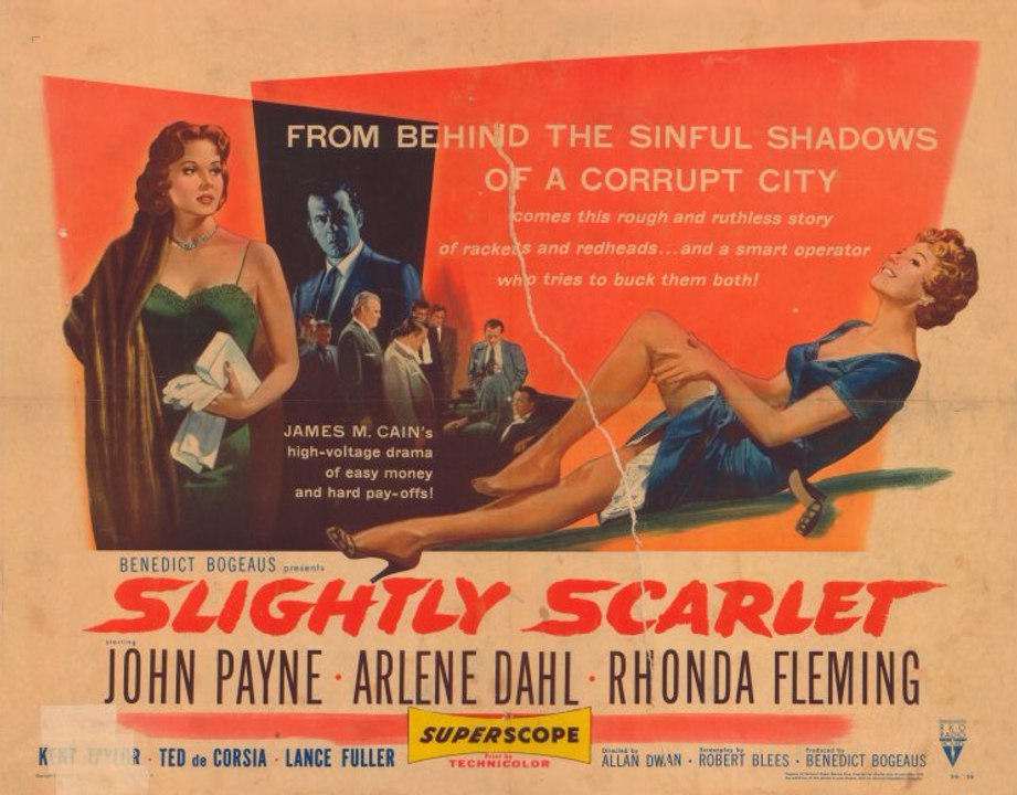 Slightly Scarlet Trailer 1956