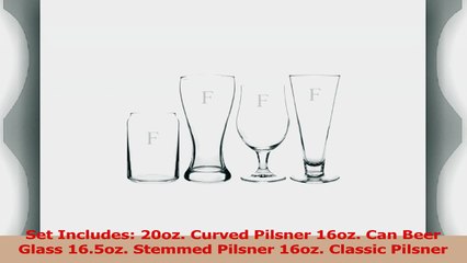 Cathys Concepts Personalized Beer Glasses Letter F ab53bbea