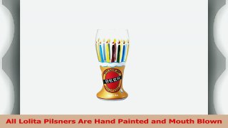 Lolita from Enesco Hand Painted Pilsner Glass Birthday Beer a0fd71d2