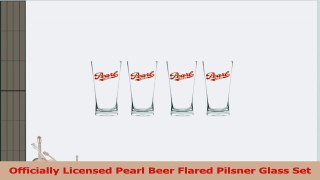 Officially Licensed Pearl Beer Flared Pilsner Glass Set 304e4739