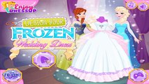 Frozen Elsa & princess Anna Design Wedding Dress - Elsa, Rapunzel, Ariel & Belle Dress Up Games